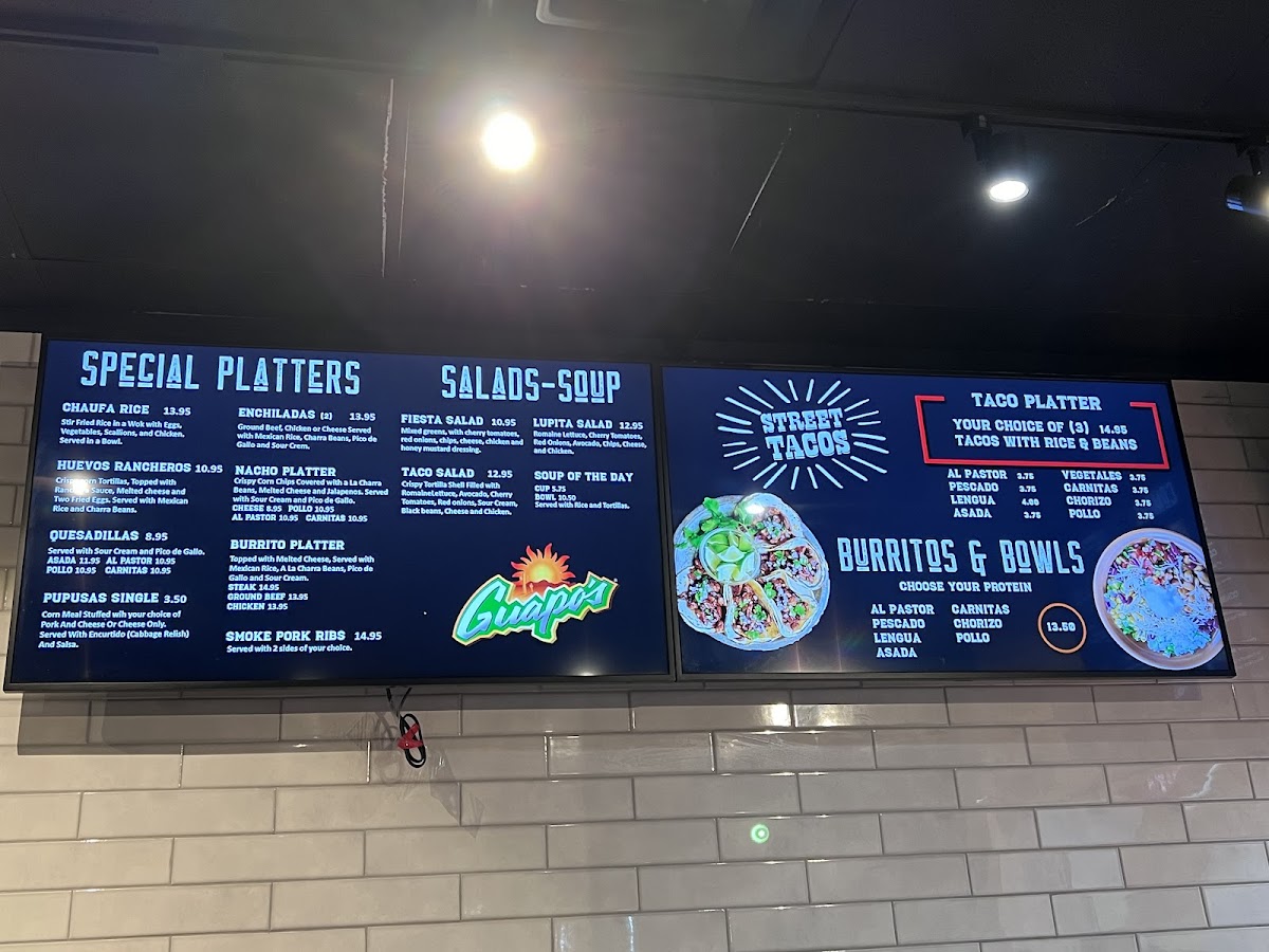 Guapo's Taqueria & Charcoal Chicken Menu - Image 2